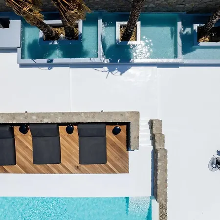 别墅 Black Villa- Cave Heated Pool Mykonos Town