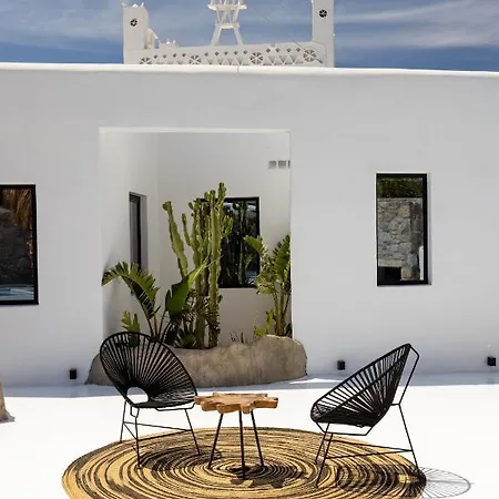 别墅 Black Villa- Cave Heated Pool Mykonos Town
