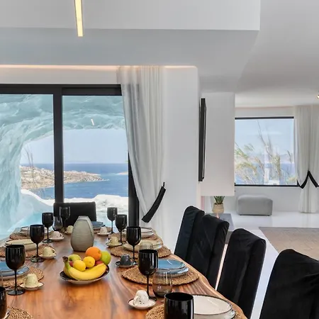 빌라 Black Villa- Cave Heated Pool Mykonos Town