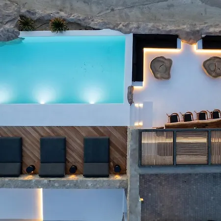 别墅 Black Villa- Cave Heated Pool Mykonos Town